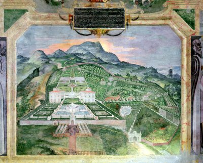 The Villa Lante (fresco in the Loggia, c.1574-76) by Raffaellino da Reggio